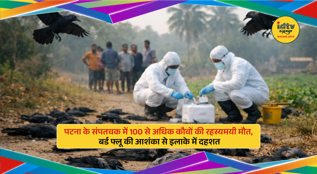 Dozens of dead crows found in a garden in Sampatchak near Patna, raising bird flu fears