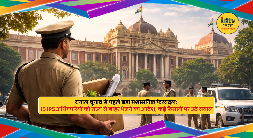 Election Commission shifts IPS officers from West Bengal ahead of polls raising political and administrative concerns