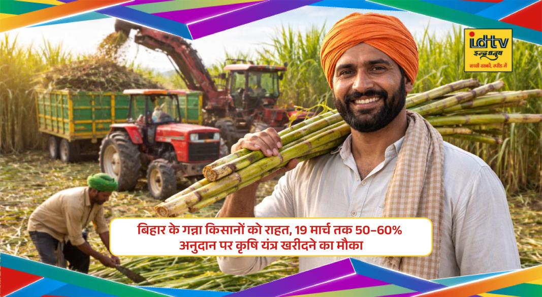 Bihar sugarcane farmers buying agricultural machinery under subsidy scheme