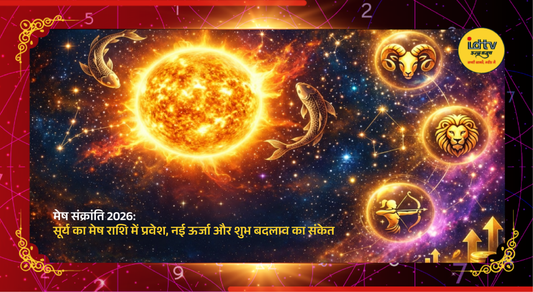 Sun God during Mesha Sankranti celebration at sunrise.