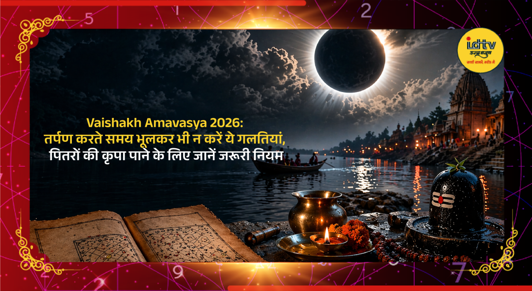 Tarpan rituals on Vaishakh Amavasya with traditional Hindu offerings and copper vessel