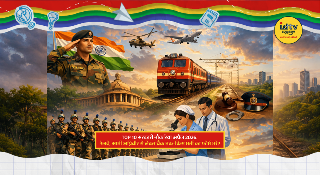 Job seekers applying for top government jobs in India, including army, railways, and banks.