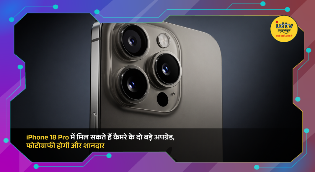 iPhone 18 Pro showcasing advanced camera with variable aperture and improved low light photography features