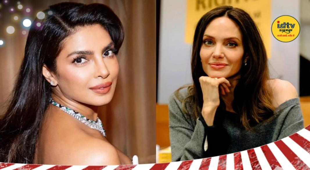 Priyanka Chopra with Angelina Jolie